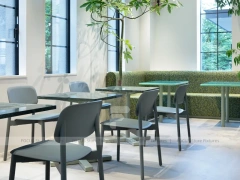 Minimal White Tea Lounge Seating Layout