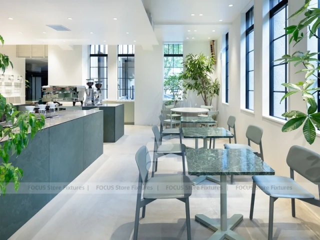 Minimal White Tea Lounge Seating Layout
