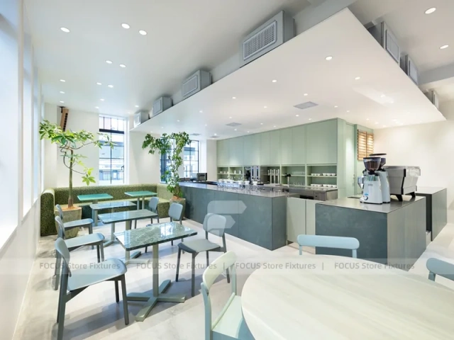 Minimal White Tea Lounge Seating Layout