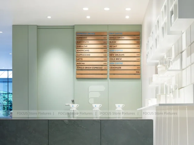 Minimal White Tea Lounge Seating Layout