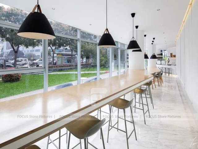 Minimalist White And Green Juice Bar Lounge