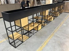 Mint Tile Beverage Wall Shelving Detail