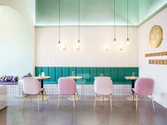 Mint White Dessert Cafe Window Seating