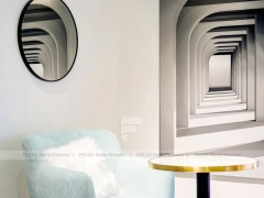 Mint White Dessert Cafe Window Seating