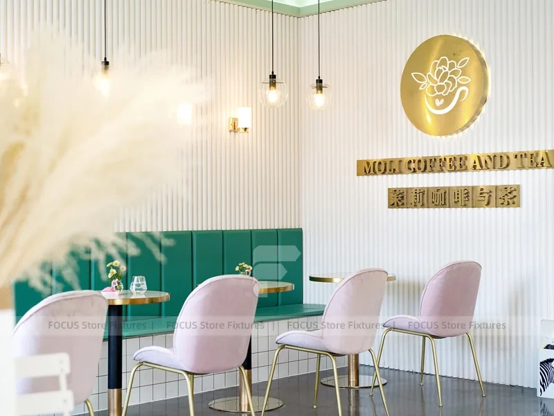 Mint White Dessert Cafe Window Seating