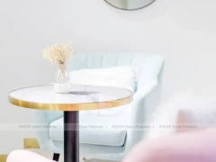 Mint White Dessert Cafe Window Seating