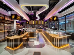 Pastel Arch Dessert Beverage Back Bar