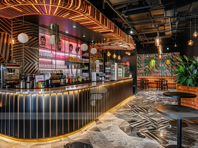 Pastel Arch Dessert Beverage Back Bar