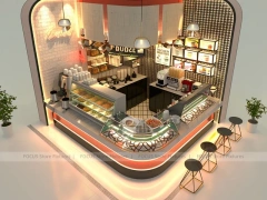 Pink Arch Beverage Bar Counter Layout