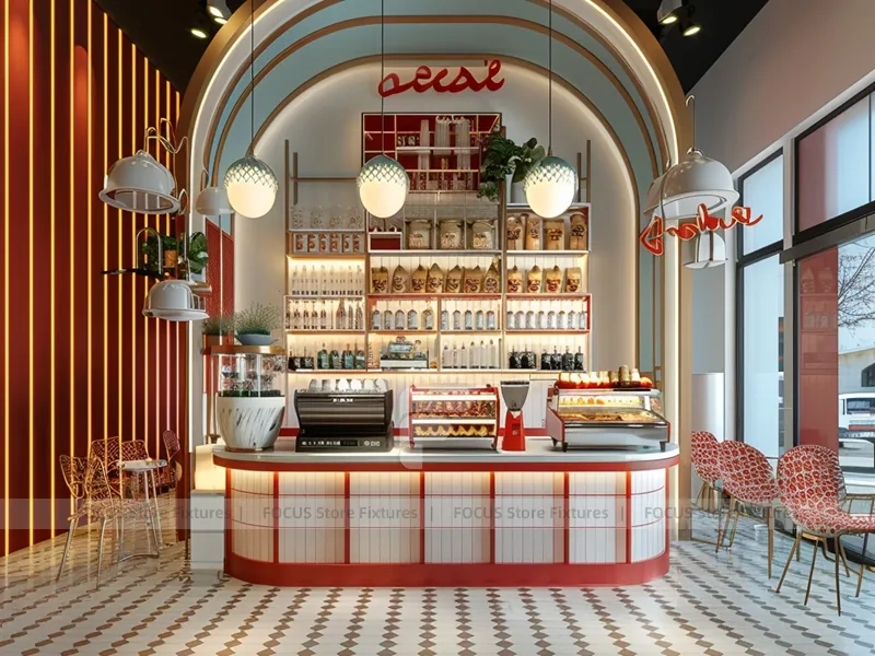 Pink Arch Dessert Beverage Back Bar