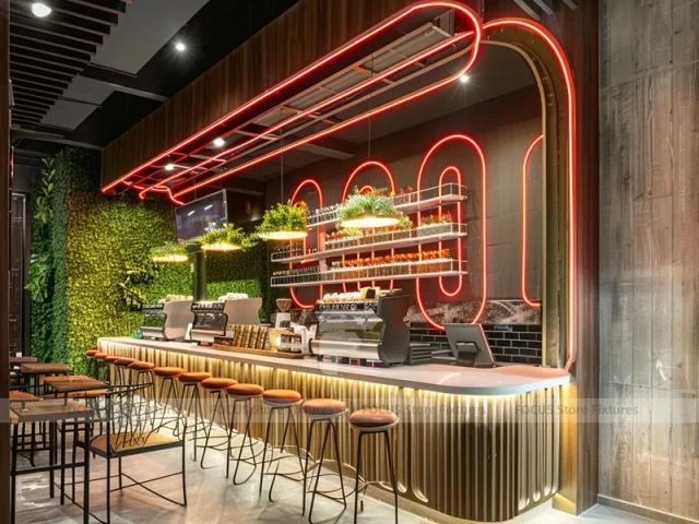 Pink Arch Dessert Beverage Back Bar