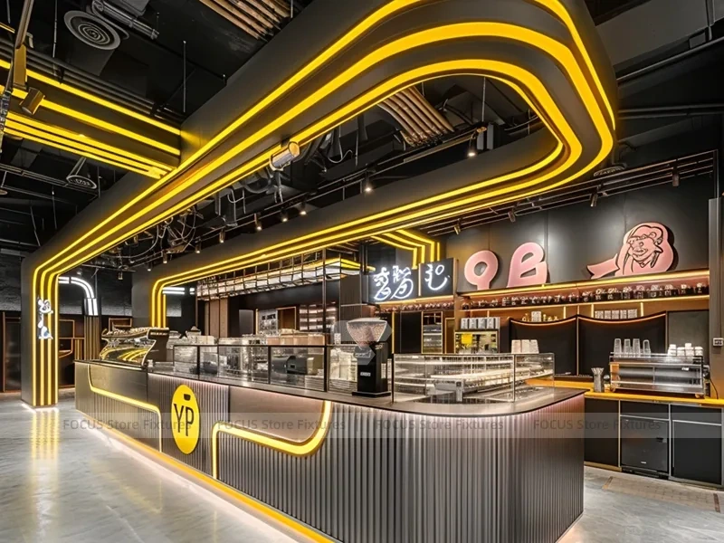 Pink Arch Dessert Beverage Corner Counter