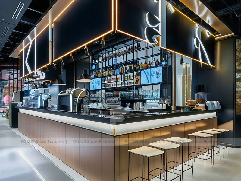 Pink Arch Dessert Cafe Counter Layout