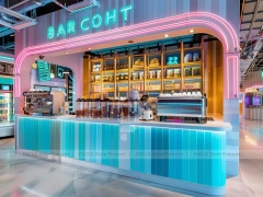 Pink Arch Dessert Cafe Counter Layout