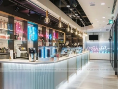 Pink Arch Dessert Cafe Display Counter