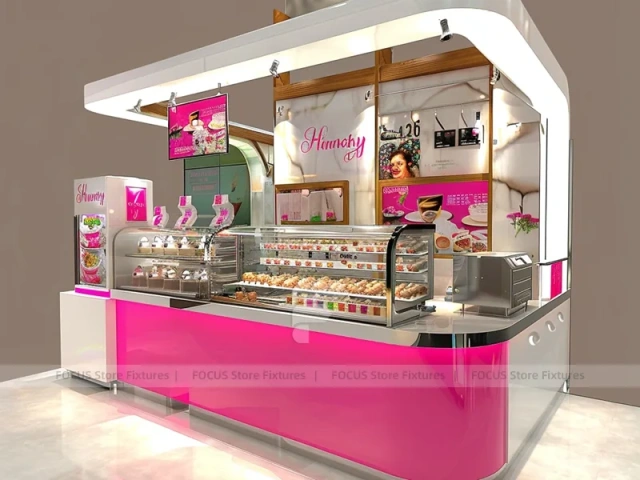 Pink Blue Beverage Arch Bar Counter