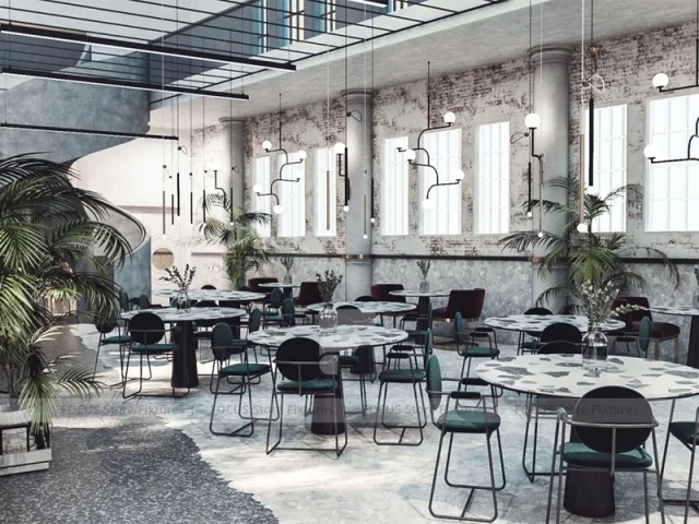 Pink Botanical Dessert Bar Island Layout
