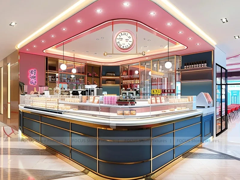 Pink Corner Dessert Beverage Counter