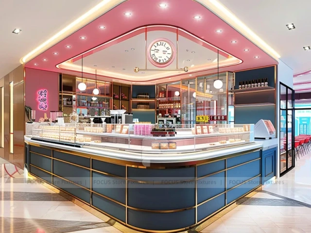 Pink Corner Dessert Beverage Counter