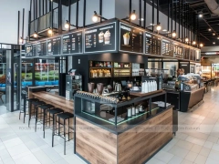 Pink Gold Beverage Island Bar Layout