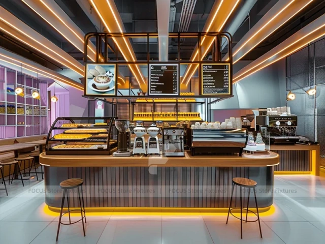 Pink Gold Beverage Island Bar Layout