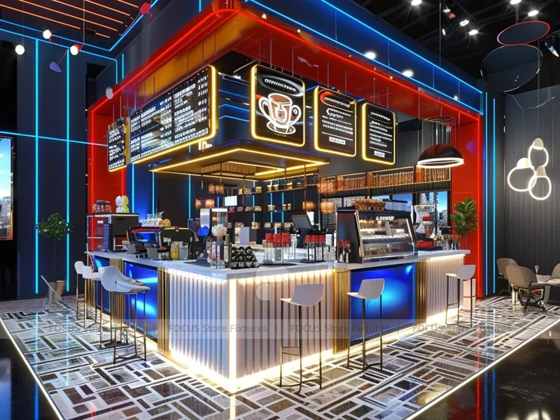 Pink Gold Dessert Beverage Counter Hall