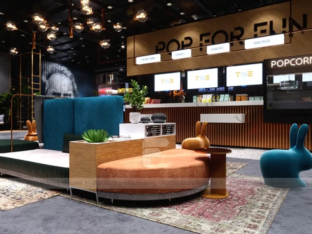 Popcorn Beverage Snack Counter Layout