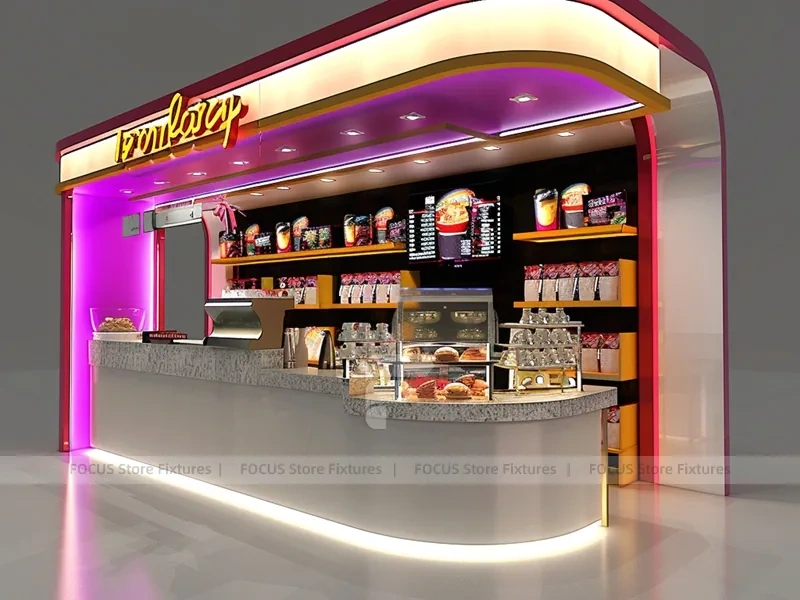 Purple Dessert Beverage Shop Counter
