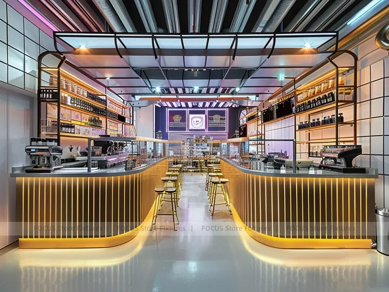 Purple Dessert Beverage Shop Counter