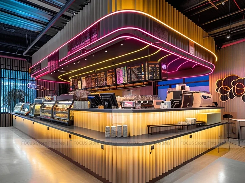 Purple Gold Beverage Island Counter