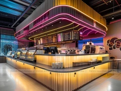 Purple Gold Beverage Island Counter
