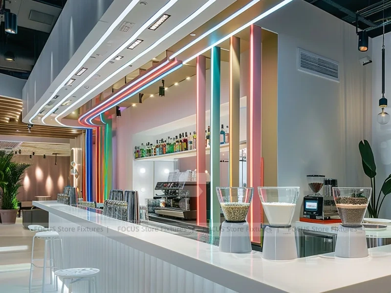 Rainbow Beverage Bar Counter Layout