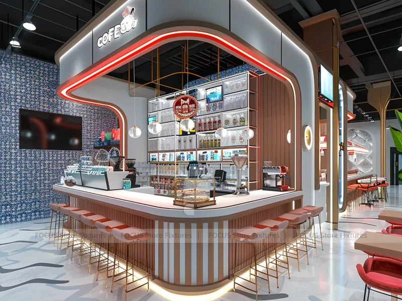 Rainbow Beverage Bar Counter Layout