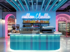 Rainbow Beverage Bar Counter Layout