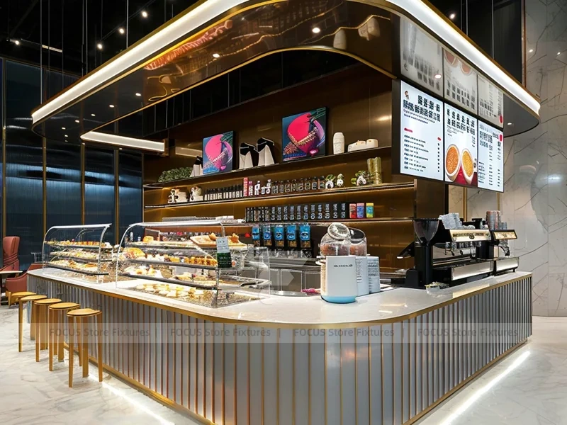 Rainbow Ceiling Juice Bar Counter Layout