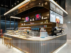 Rainbow Ceiling Juice Bar Counter Layout
