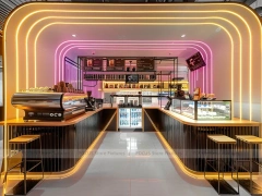 Rainbow Ceiling Juice Bar Counter Layout