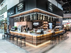 Red Gold Beverage Island Counter