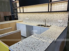 Terrazzo Beverage Preparation Counter Detail