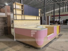 Terrazzo Beverage Preparation Counter Detail