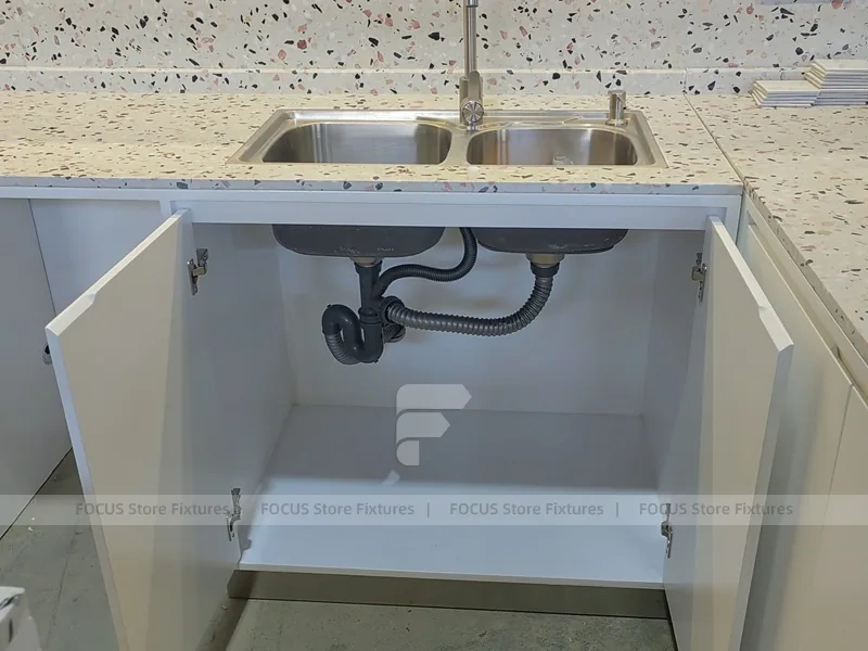 Terrazzo Beverage Preparation Counter Detail