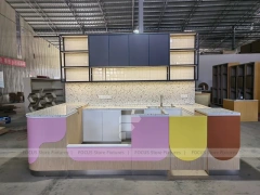 Terrazzo Beverage Preparation Counter Detail