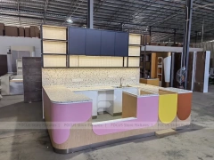 Terrazzo Beverage Preparation Counter Detail
