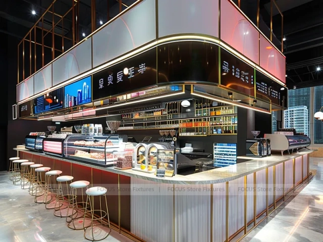Two Level Coffee Island Counter