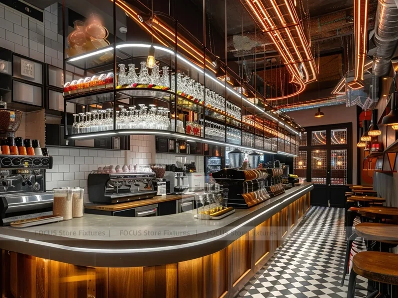 Two Level Coffee Island Counter