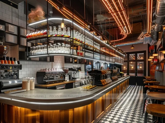 Two Level Coffee Island Counter