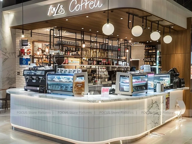 Two Level Coffee Island Counter