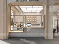 Warm Coffee Shop Exterior Entrance Design