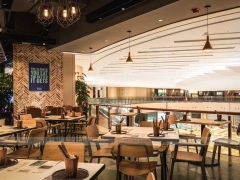 Warm Pendant Dessert Cafe Dining Layout
