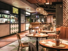 Warm Pendant Dessert Cafe Dining Layout